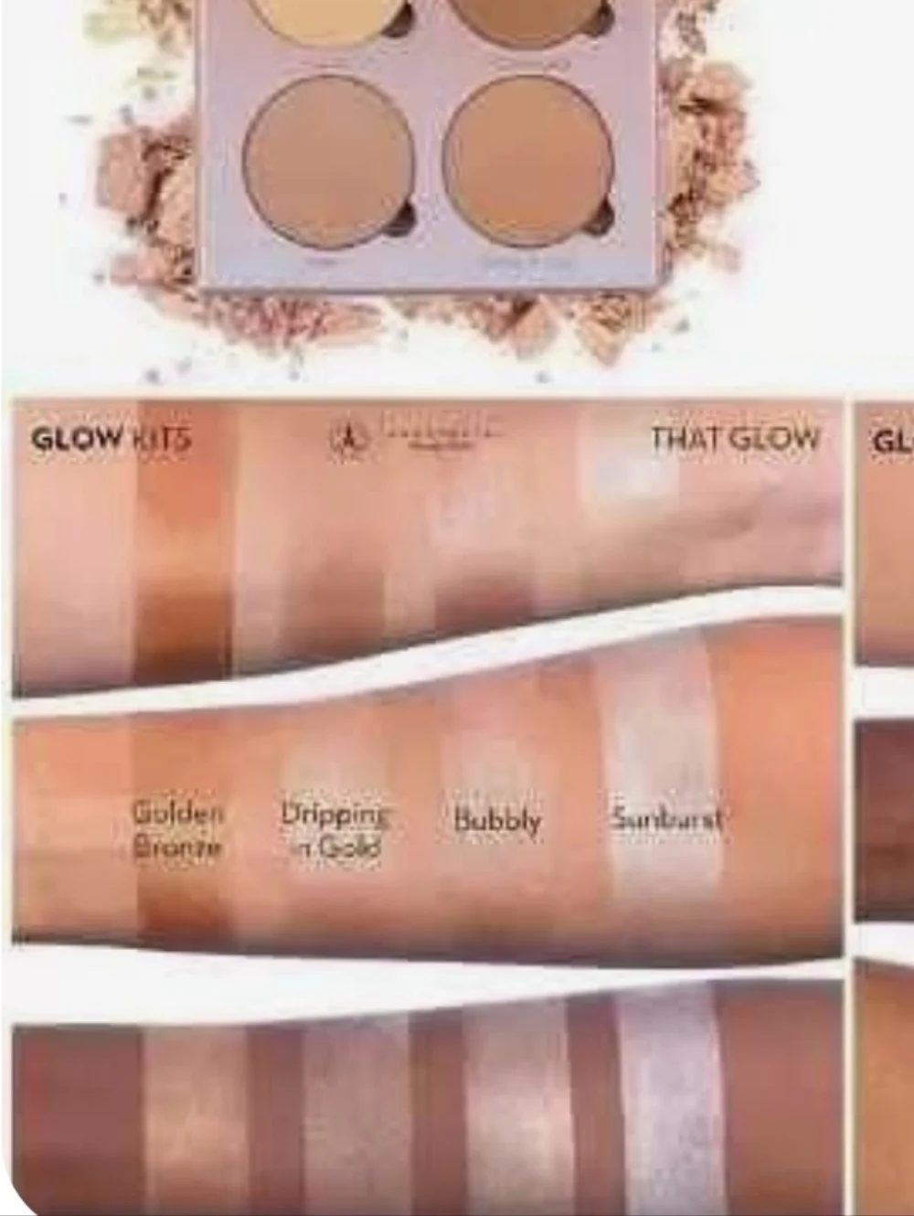 NIB Anastasia Beverly Hills That Glow Kit Bronzer Highlighter Palette 4 Shades